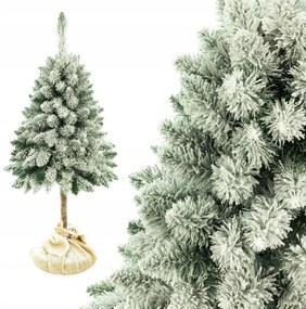 Umelý Vianočný stromček Borovica na pni zasnežená 180cm