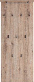 XXXLutz VEŠIAKOVÝ PANEL, divoký dub, 50/110,6/20,9 cm MID.YOU - Vešiakové steny - 000895007501