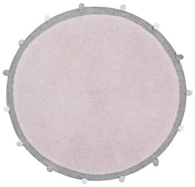 Lorena Canals koberce Pre zvieratá: Prateľný koberec Bubbly Soft Pink - 120x120 (priemer) kruh cm
