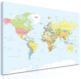 Obraz všeobecná mapa sveta