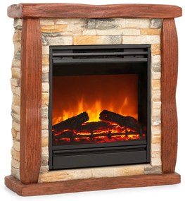 Lienz, elektrický krb, 1800 W, vzhľad kameňa, polystone, diaľkové ovládanie