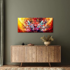 Obraz - Merkaba s krídlami, abstrakcia (120x50 cm)