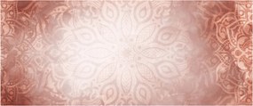 Obraz - Ružová mandala (120x50 cm)