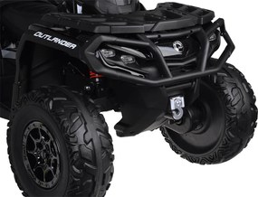 JOKOMISIADA Detská štvorkolka na akumulátor pre 2 osoby CAN-AM OUTLANDER 4x4 s LED panelom PA0326 čierna