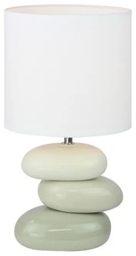 Stolná lampa Qenny Typ 4 - sivá / biela