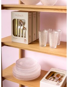 Antikoro príbor 16 ks v striebornej farbe Mano – Hübsch