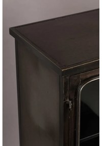 Čierna kovová vitrína 60x100x35 cm Denza – Dutchbone