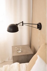 Čierne nástenné svietidlo Portland – Markslöjd