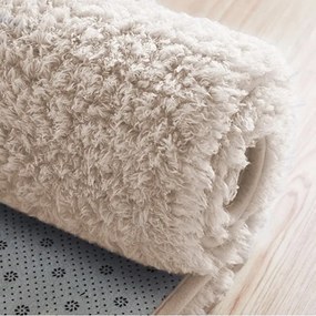 Protišmykový koberec ALPACA béžový kruh - Zľavnený kus - drobné poškodenie