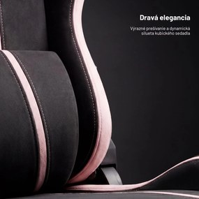 Látková herná stolička čierno-ružová Diablo X-One 2.0 Akira Pink Normal