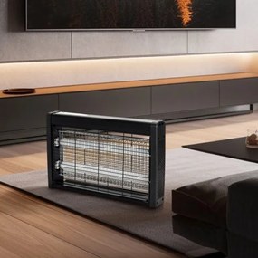 Brilagi - Elektrický lapač hmyzu 2xUV/10W/230V 60 m2 čierna