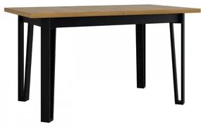 Rozkladací jedálenský stôl Elarno 80 x 140/180 V, Morenie: dub grandson - L