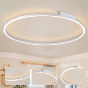 Brilagi - Stmievateľné LED svietidlo PORTOFINO LED/85W/230V pr. 120 cm strieborné + DO