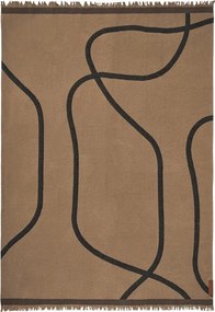 Svetlohnedá deka 130x175 cm Shadow – Mette Ditmer Denmark