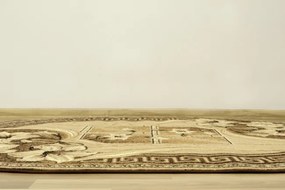 Koberec GOLD 365/12 béžový / hnedý ovál