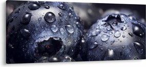 Obraz ovocia s kvapkami vody (120x50 cm)
