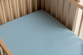 Sensillo Plachta do postieľky Bambusová Jednofarebná Farba: Modrá, Veľkosť: 120 x 60 cm