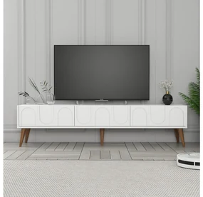 TV stolík/skrinka Bipemu 3 (biela + orech) . Vlastná spoľahlivá doprava až k Vám domov. 1095685
