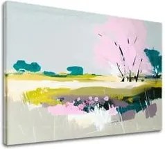 Krajinka na plátne Abstraktný deň v prírode