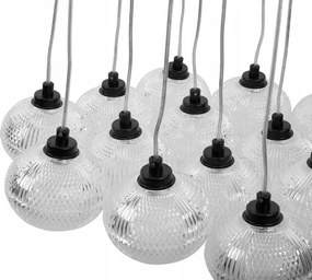 Toolight Toolight, závesné svietidlo 13xG9, MS024-13CP, čierna, OSW-09638