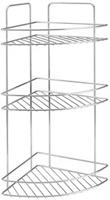 Oceľová kúpeľňová polička v lesklo striebornej farbe Luxy – Metaltex