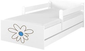Raj posteli Detská posteľ " gravírovaný kvet " MAX biela