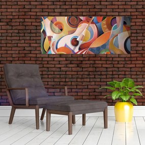 Obraz - Hudobný abstrakt (120x50 cm)
