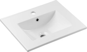 Comad Nábytkové keramické umývadlo UM-2050RB DANCE 50 DP, 52x40 cm, biela lesklá
