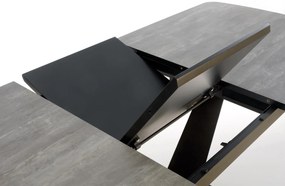 Jedálenský stôl Vinsan (tmavosivá + čierna) (pre 8 a viac osôb). Vlastná spoľahlivá doprava až k Vám domov. 1028065