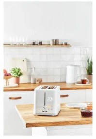 Tefal - Hriankovač s dvomi otvormi SENSE 850W/230V biela
