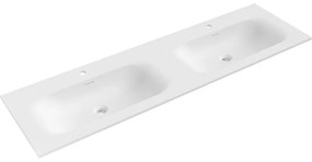 Mexen Vela, dvojumývadlo na zapustenie 161 x 46,5 cm, biela matná, 25231601D