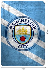 Textilná nálepka na stenu "Manchester City FC"