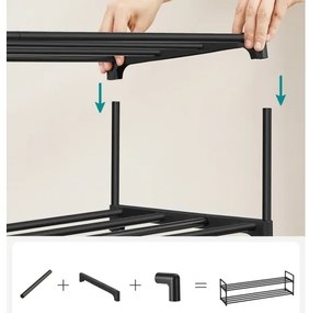 Botník ALVORO čierny