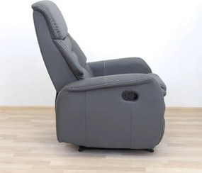 Relaxačné kreslo Komfy - sivá