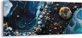 Obraz - Atramentové kvapky (120x50 cm)