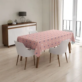 Sablio Obrus Srdiečka na ružovej - 130x130 cm