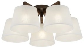 Brilagi - Prisadený luster LATTE 5xE27/15W/230V borovica/biela