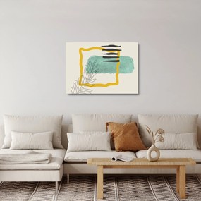 Sklenený obraz - Abstraktné listy N⁰2 (70x50 cm)