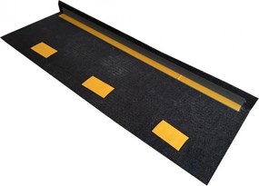 Nášľapy na schody Quick step antracit obdĺžnik, samolepiaci - 24x65 obdĺžnik (rozmer vrátane ohybu) Vopi