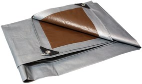 Foxigy Krycia plachta strieborno - hnedá 2x2 m 210 g/m2