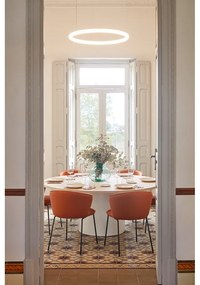 Oranžové čalúnené jedálenské kreslá v súprave 2 ks Add – Teulat