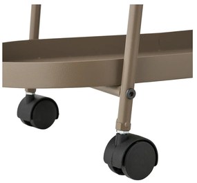 Kovový servírovací stolík na kolieskach 27,5x60 cm Empoli – House Nordic