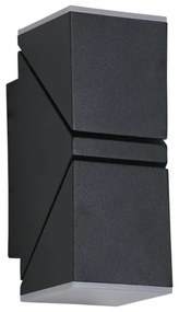 Searchlight 36170BK - LED vonkajšie nástenné svietidlo MONTANA 2xLED/6W/230V IP44