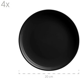 Mäser 16-dielna jedálenská súprava ALENIA, čierna