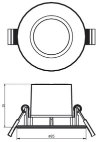 Philips - SADA 3x LED Stmievateľné kúpeľňové svietidlo DIVE LED/5W/230V IP65