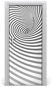 Samolepiace fototapety na dvere Špirála v pásky 75x205 cm