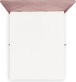 Posteľ Boxspring Wasil 180x200 s úložným priestorom - ružový hydrofóbny zamat Element 18