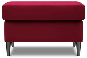 Červená zamatová podnožka Kyoto – Cosmopolitan Design