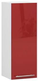 Horná kuchynská skrinka Ozara W30 H720 (biela + červený lesk). Vlastná spoľahlivá doprava až k Vám domov. 1071181