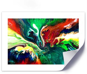 Gario Plagát Tekutá abstrakcia Farba rámu: Bez rámu, Veľkosť: 30 x 20 cm
